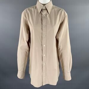 HAMILTON Size M Khaki Long Sleeve Long Sleeve Shirt